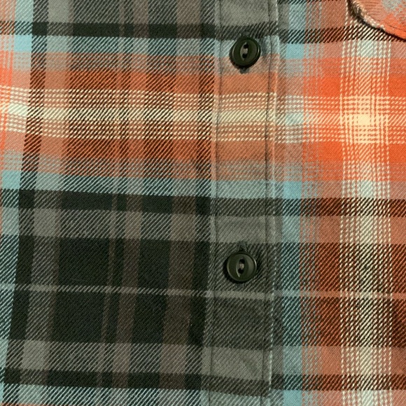 Patagonia Women’s Cascade Plaid Smolder Blue W's Heywood Flannel Shirt SZ 4 - Picture 5 of 9